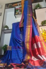 Ilkal Plain Mercerized Silk Saree