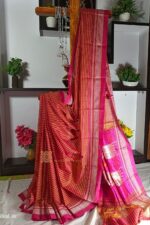 Ilkal Handloom Viscose Cotton Silk Chikki Paras Border Saree