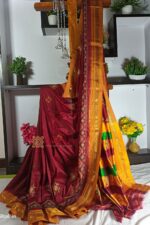 Ilkal Semi Silk With Kasuti Saree