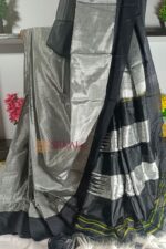 Ilkal Handloom Viscose Cotton Silk Chikki Paras Border Saree