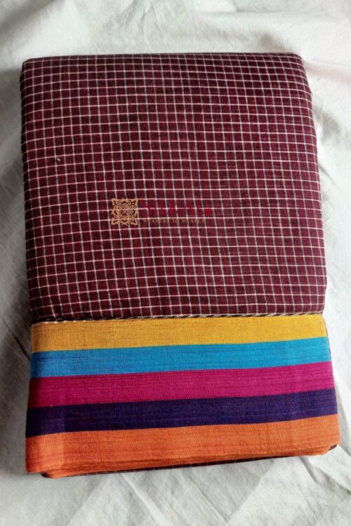 PATTEDA ANCHU PURE COTTON HANDLOOM SAREE