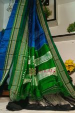 Ilkal Handloom Viscose Cotton Silk Chikki Paras Border Saree