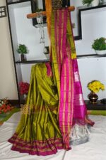 Ilkal Handloom Viscose Cotton Silk Gayatri Border Saree