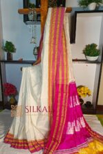 Ilkal Handloom Viscose Cotton Silk Chikki Paras Border Saree