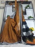 Ilkal Handloom Viscose Cotton Silk Chikki Paras Border Saree