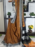 Ilkal Handloom Viscose Cotton Silk Chikki Paras Border Saree