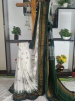 Ilkal Kasuti Tample Border Sarees