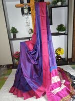 Ilkal Handloom Viscose Cotton Silk Chikki Paras Border Saree
