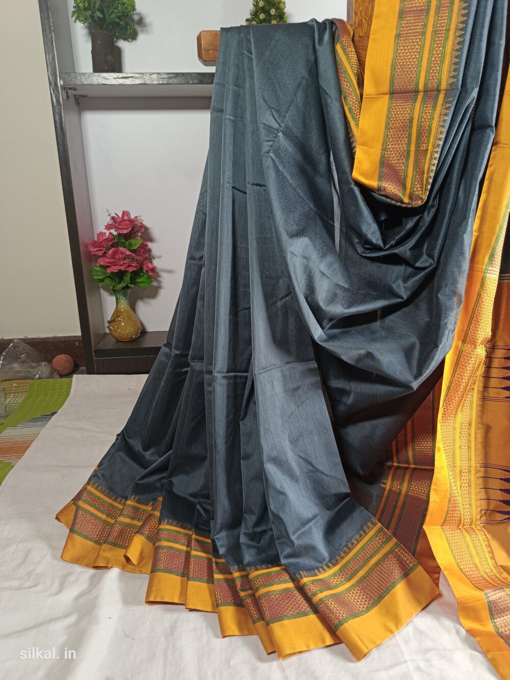 Ilkal Mercerized Sonamati Cotton Butta Saree