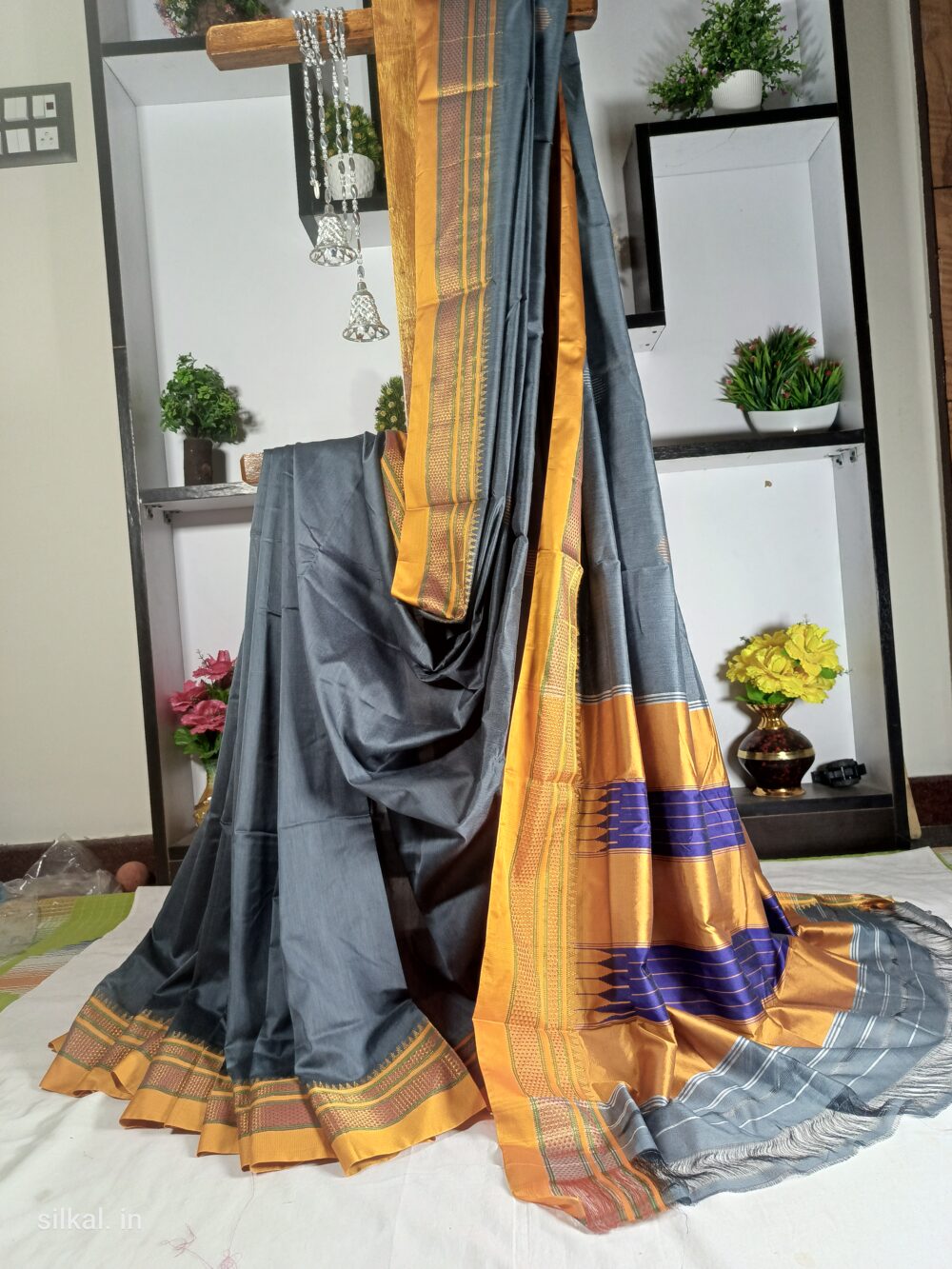 Ilkal Mercerized Sonamati Cotton Butta Saree