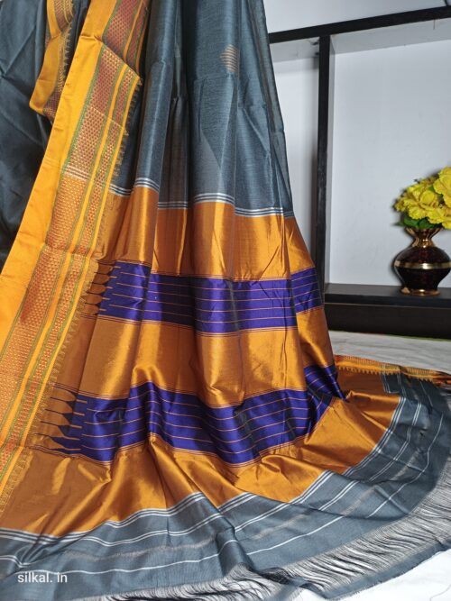 Ilkal Mercerized Sonamati Cotton Butta Saree