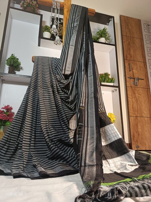 Ilkal Mercerized Sonamati Cotton Butta Saree
