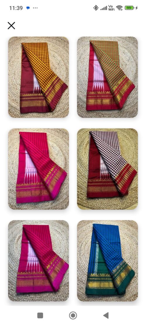 Ilkal Cotton Silk Saree